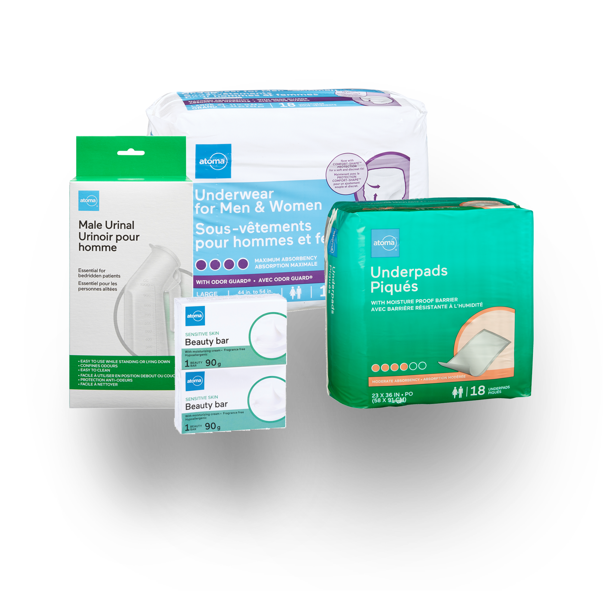 atoma incontinence products for those who are bedridden