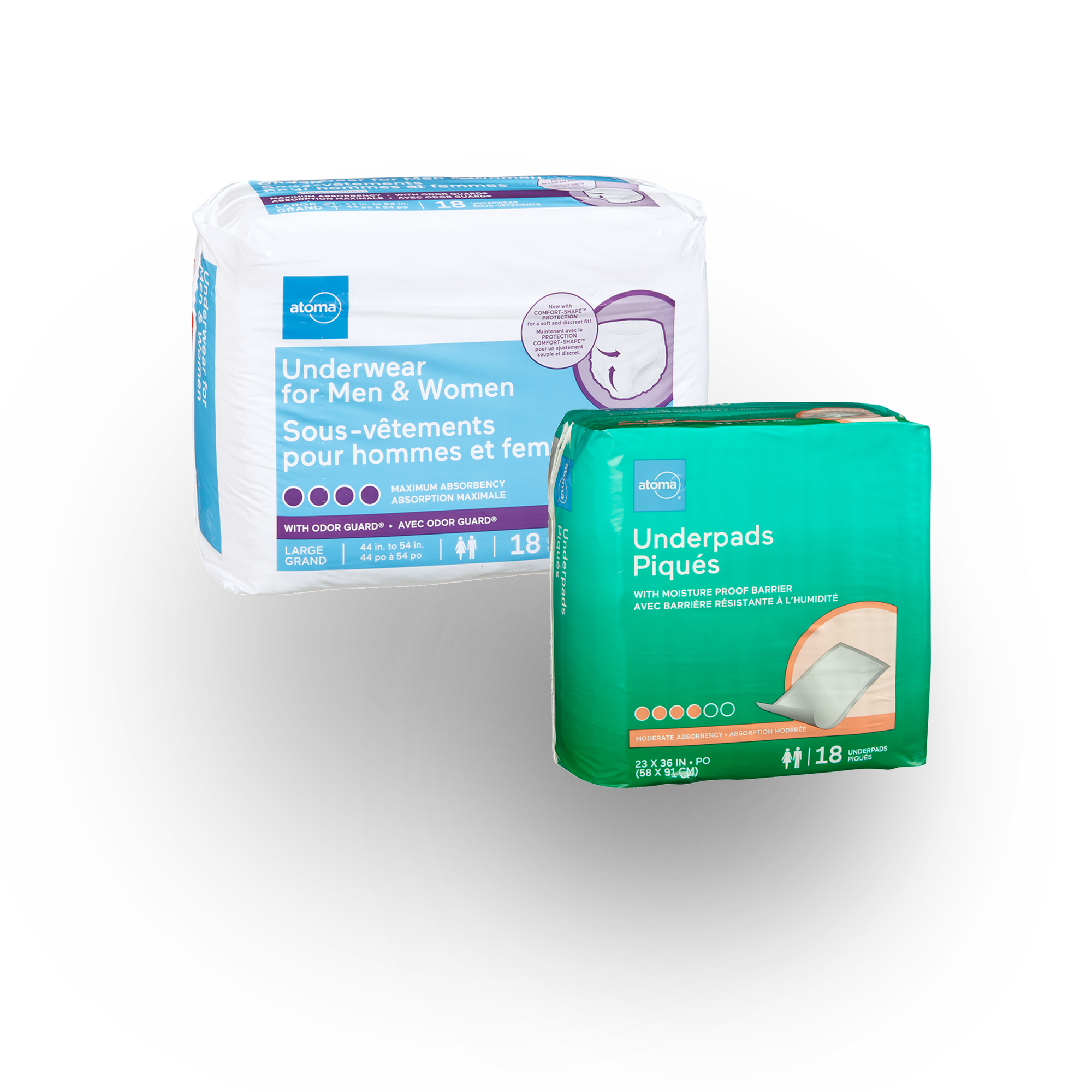 atoma incontinence products for those with reduced mobility