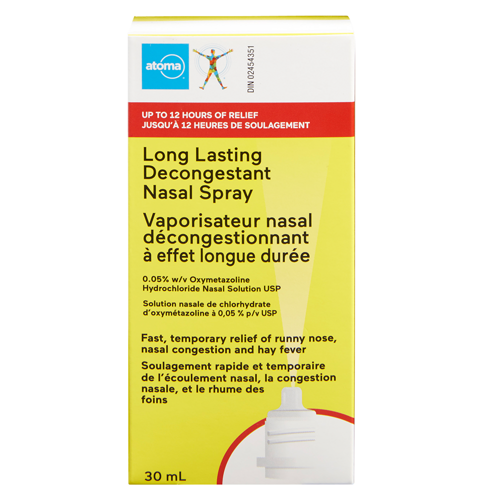atoma long lasting decongestant nasal spray